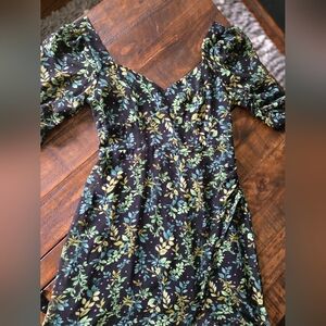 Franchescas Black And Green Mxi Dress Size  Small